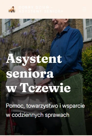 Strona główna Dobry Dzień w widoku telefonu.